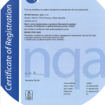 Certifikát dle normy ISO/IEC 27001:2022